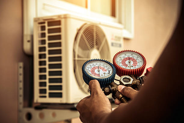 Professional Ductwork Repair technician working in Plymouth, MA